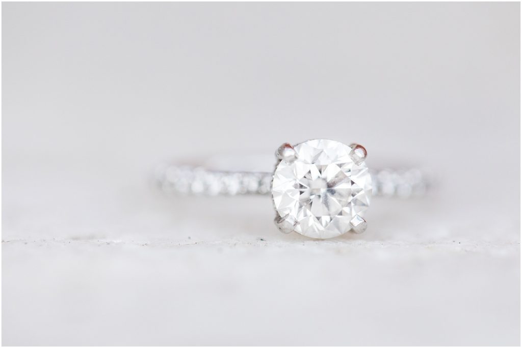 Beautiful solitaire diamond engagement ring